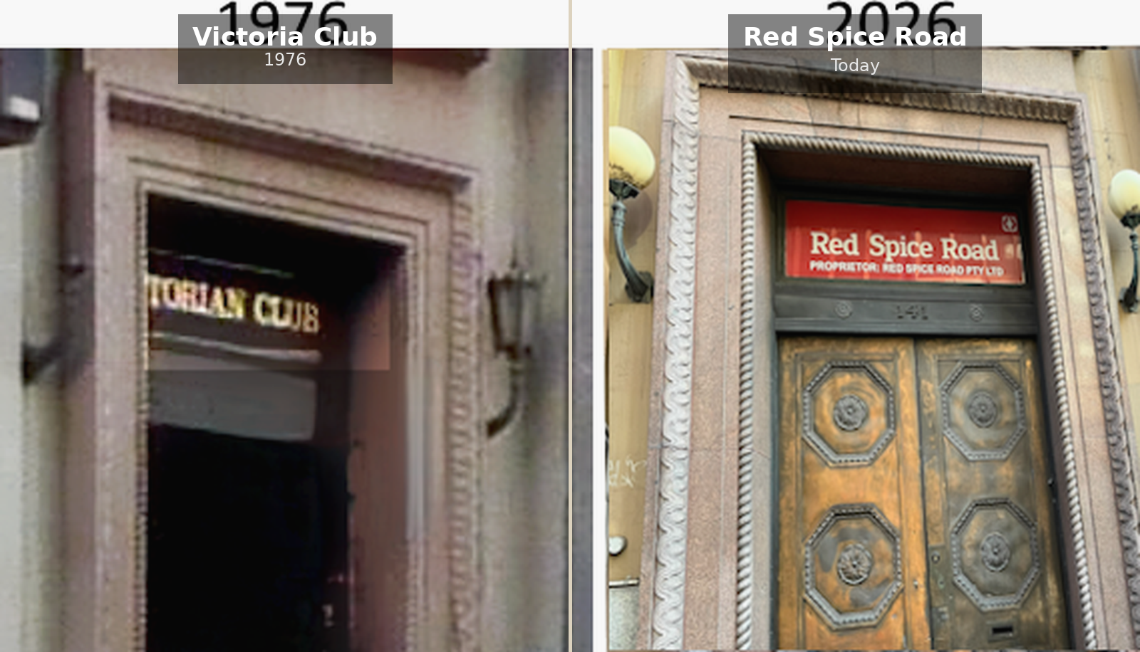 The 50th anniversary Great Bookie Robbery at original site of the Victorian Club