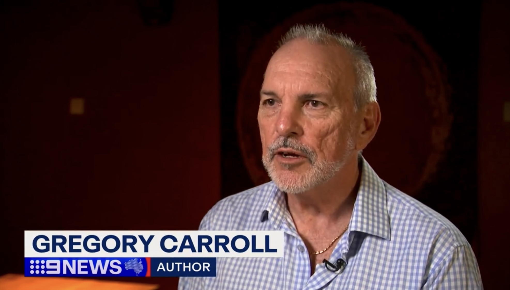 Gregory M Carroll presenting at the 50th anniversary Great Bookie Robbery event at Red Spice Road Melbourne