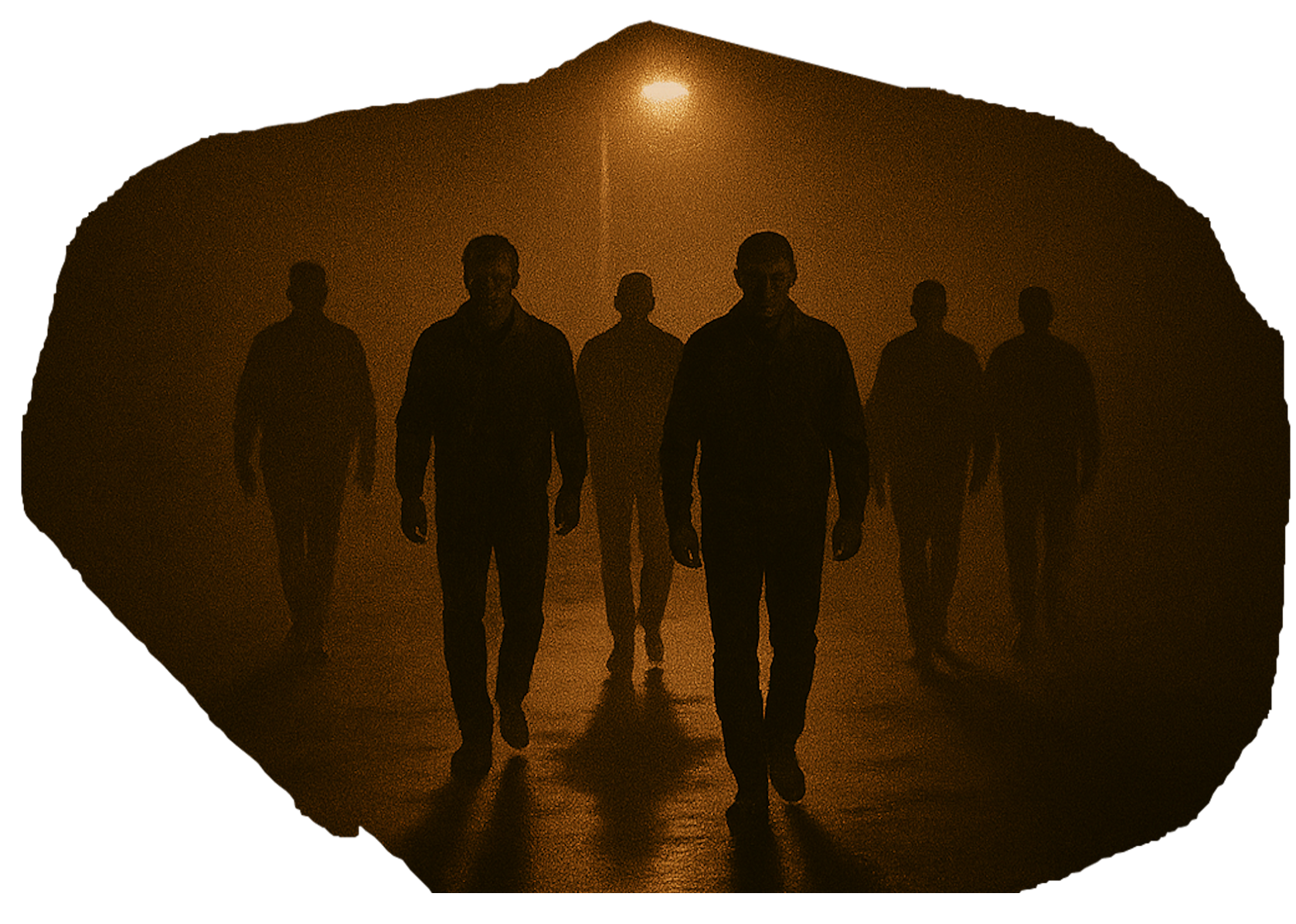 11 Minutes crew walking through fog
